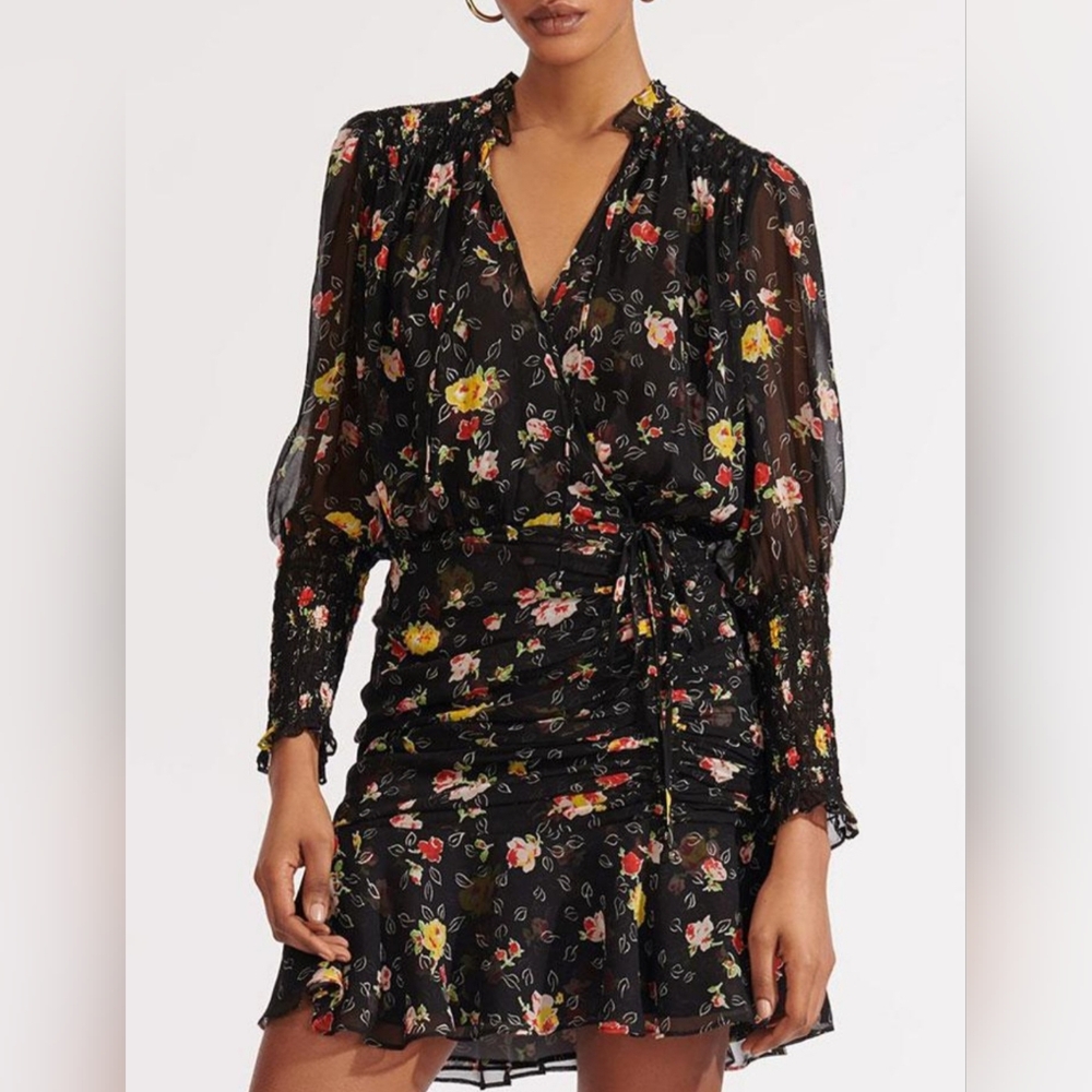 🔴SALE! VERONICA BEARD FLORAL DRESS  NWOT - Picture 3 of 9